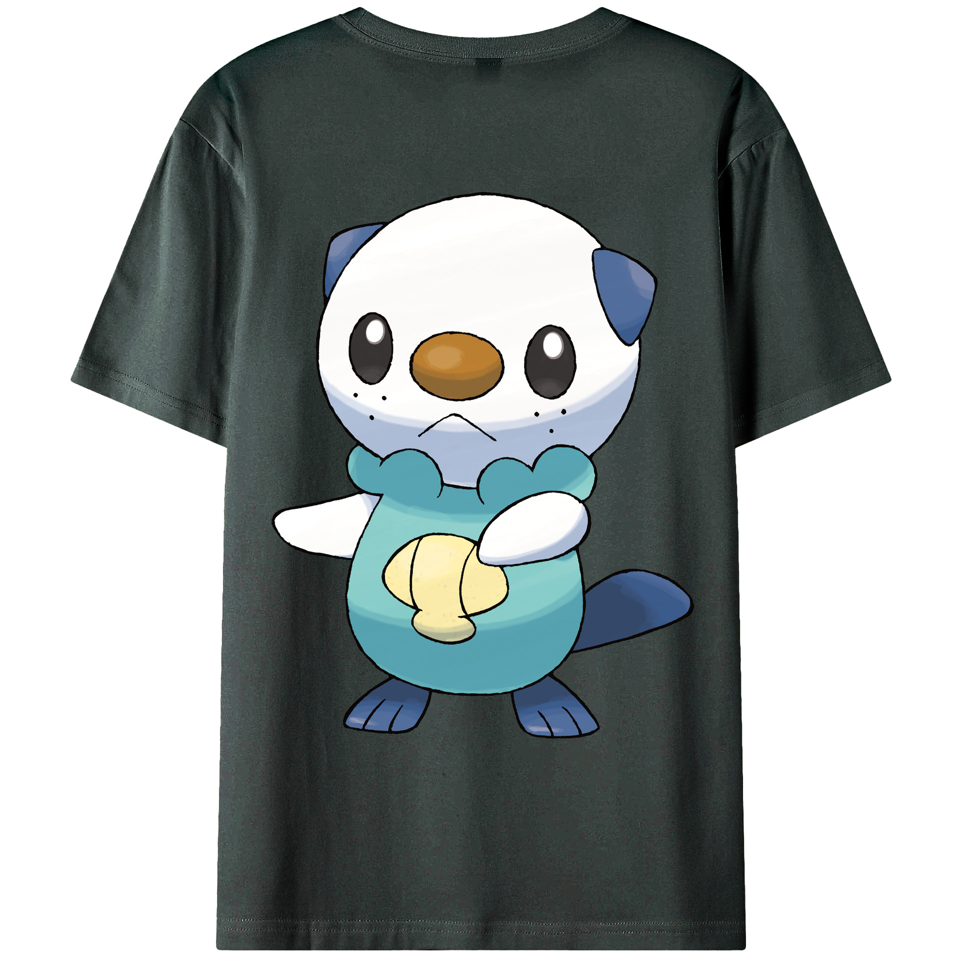 （画像用） ポケットモンスター Pokémon 綿100％ メンズ半袖Tシャツ（バックプリント） 通気性
